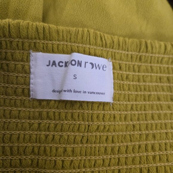 Jackson Rowe Green Farrah Empire Waist Babydoll Dress S NWT - Picture 7 of 9